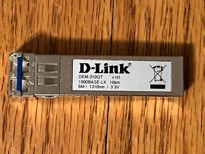 D-Link DEM-310GT-H1 1G SFP fiber transceiver - Image 1 of 2