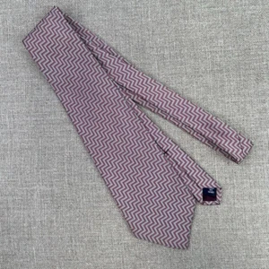 Vintage Ralph Lauren Tie Men Silk Woven Chevron 59x4 Polo Hand Made USA Core Ex - Picture 1 of 9
