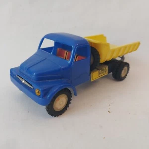 Vintage PRAGA Dump Truck Plastic & Tin Friction Toy ITES Czechoslovakia 70s - Picture 1 of 15