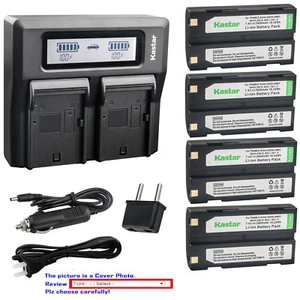 Kastar Battery Dual LCD Fast Charger for Ei-D-Li1 Trimble 52030 Trimble 54344 - Picture 1 of 10