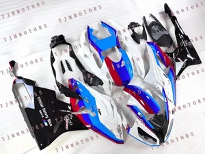 For 2015-2016 BMW S1000RR Blue Whit Blk ABS Injection Mold Bodywork Fairing Kit - Picture 1 of 10