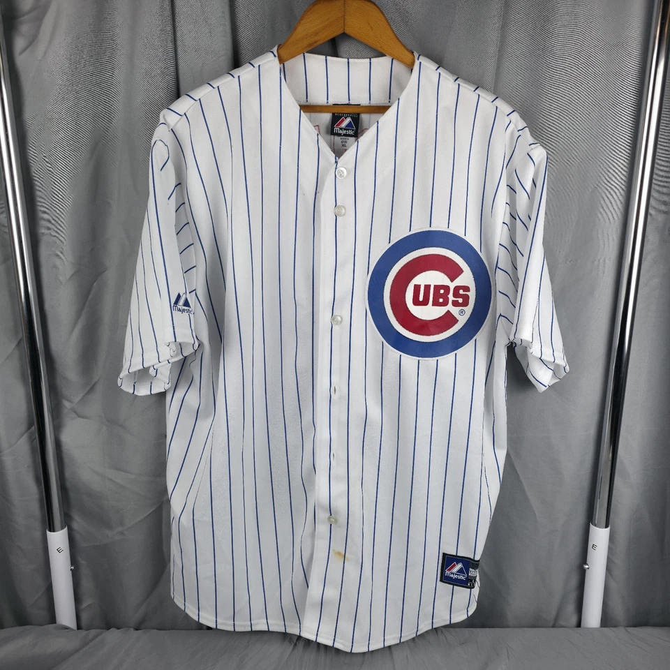 Vintage Y2K Alfonso Soriano #12 Chicago Cubs MLB Pinstripe Baseball Jersey XL - Image 1 of 4