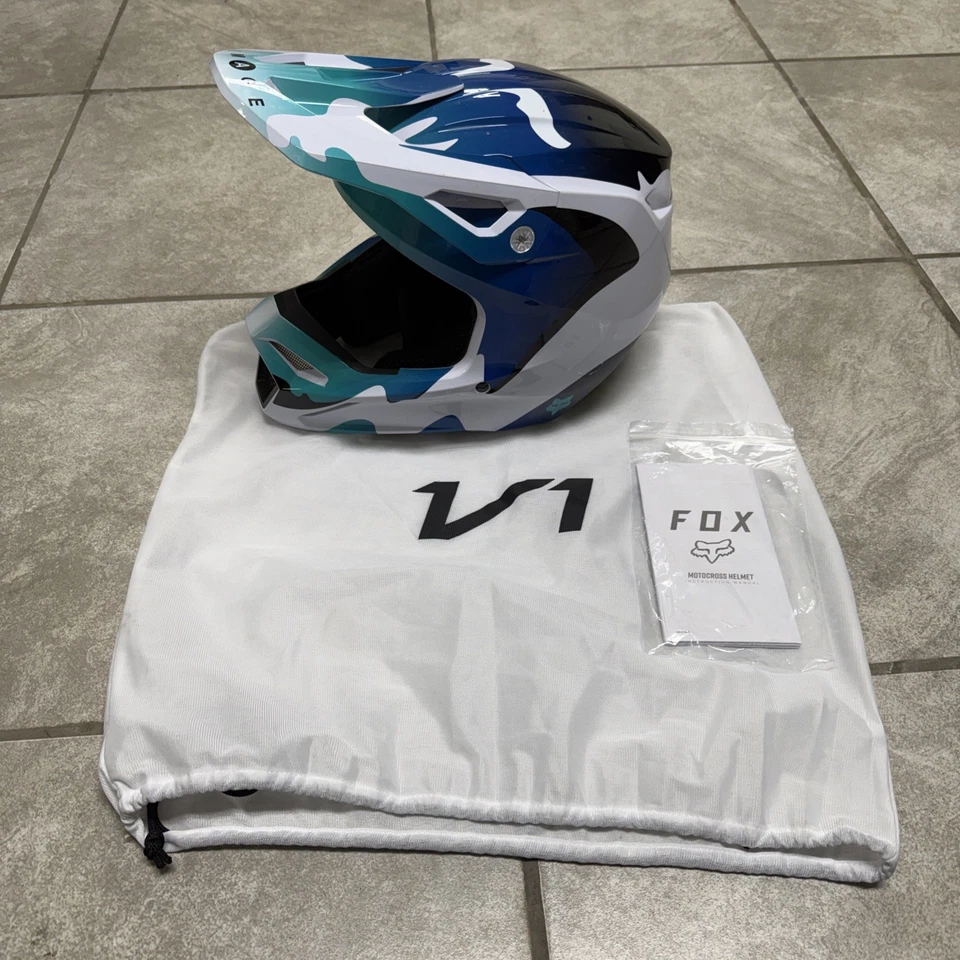 FOX RACING V1 KOZMIK HELMET M - Image 1 of 4