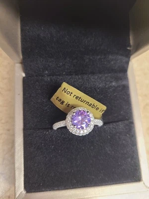 Anillo Anna Zuckerman Purple Reign talla 7 Foto 1 de 3