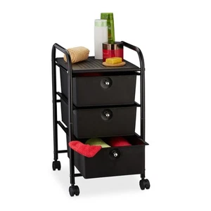 Carrito auxiliar carro de almacenamiento 4 ruedas 3 cajones carrito de baño - Imagen 1 de 25