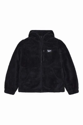 Reebok Womens Fleece Jacket Double Monkey Fleece Black - Image 1 of 4