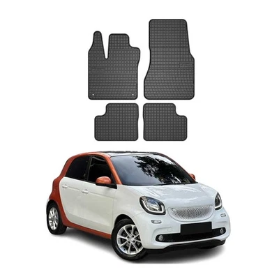 Tapetes OMAC forro para Smart Forfour 2014-2019 goma negra para todo tipo de clima 4 piezas Foto 1 de 4