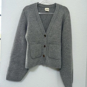 Khaite Cashmere Scarlet Cardigan Sweater Grey Size Medium - Picture 1 of 5