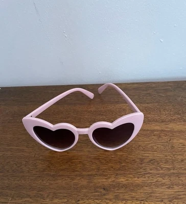 Pink Heart-Shaped Sunglasses - Image 1 of 2