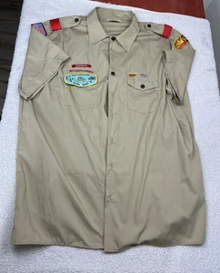 Boy Scouts of America Uniforme Uomo 3XL Manica Corta Espanol Patch - Foto 1 di 9