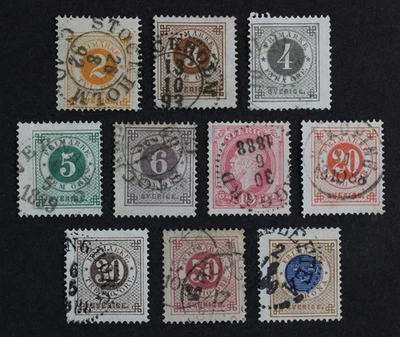 CKStamps: Colección de estampillas de Suecia Scott #40-49 usadas #45 48 delgadas Foto 1 de 2