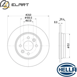 2x BRAKE DISC 8DD 355 135-231 FOR RENAULT CLIOV H4D480/450/452/460/470 1.0L 4cyl - Picture 1 of 6
