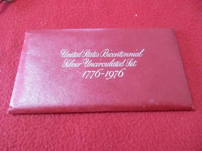 1776-1976 US Bicentennial Silver 3 Piece Uncirculated Set.  OGP         #MF-5409 - Image 1 of 4