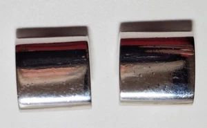 Vintage Marked Christian Dior Silvertone Clip Earrings - Picture 1 of 3