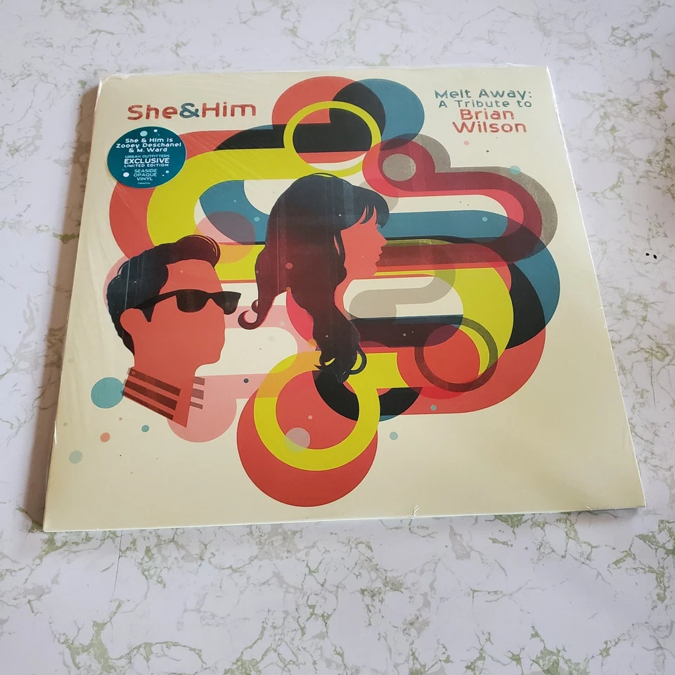 She And Him Melt Away Tribute To Brian Wilson Seaside Opaque Vinyl - Image 1 of 2
