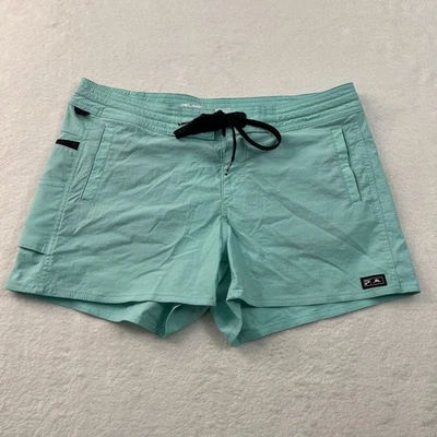 Pelagic Womens Shorts 4 Seafoam Green Traverse Hybrid Fishing Active - Image 1 of 4