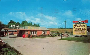 LIMA OH OHIO SWEENEYS PHILROSE MOTEL 1953 VINTAGE ROADSIDE POSTCARD 090225 U - Picture 1 of 2