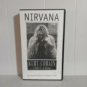 Nirvana Early Raw Rare VHS Ann Arbor Long Beach 1990 Live Grunge Punk Rock - Picture 1 of 3