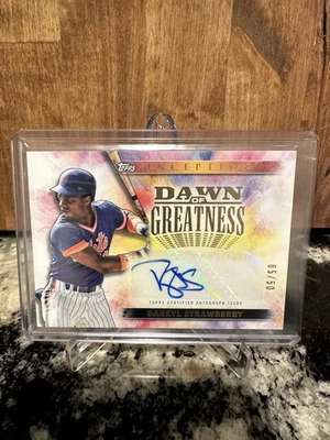 2024 Topps Inception Darryl Strawberry Auto Dawn Of Greatness /50 - Image 1 of 2