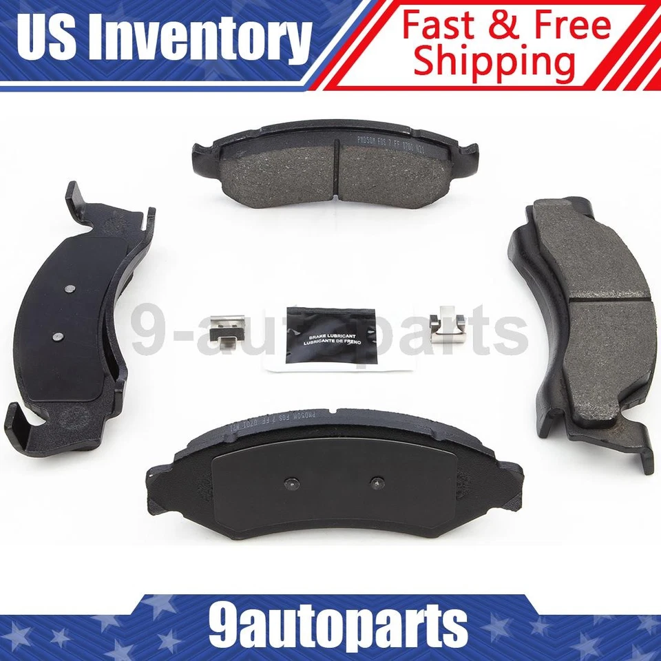 Pastillas de freno delanteras con kit de herrajes para 1973 1974 1975 1976 1977 1978 Ford LTD Foto 1 de 1