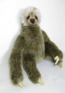 HANSA DREIZEHEN FAULTIER BRAUN STOFFTIER PLÜSCHTIER WILDTIERE BEWEGLICHER KOPF - Bild 1 von 6