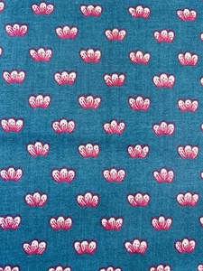 Vintage SCHUMACHER SCREEN PRINT Fabric Length 3.5 Yards x 57“ Wide Floral Petal - Picture 1 of 10