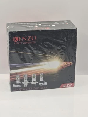 Kenzo H4 9003 HB2 LED Headlights High Low Beam Bulb 6000K Cool White 6000LM - Image 1 of 4