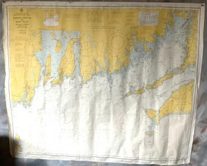 Vintage U.S. East Coast Martha's Vineyard to Block Island Dep't of Commerce USA - Picture 1 of 7