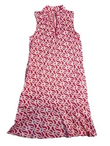 Gottex Studio Small Geo Pink Sleeveless Golf Pickleball Tennis Athletic Dress - Picture 1 of 6