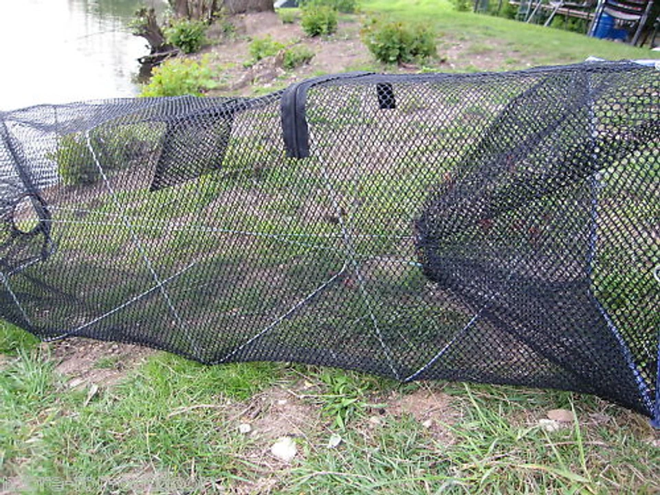 Behr Grosse 100cm. KÖDERFISCHREUSE mit Futterfach Reuse  Angelsport Köderfisch - Bild 1 von 1