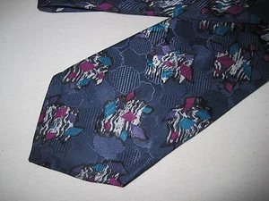 56 x 4 Blue SILK Tie Necktie Oscar de la Renta (1360)  - Picture 1 of 2