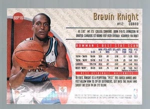 1997/98 Stadium Club Members only bOWMANS bEST BREVIN KNIGHT #BBP16 Cavs RC - Picture 1 of 1