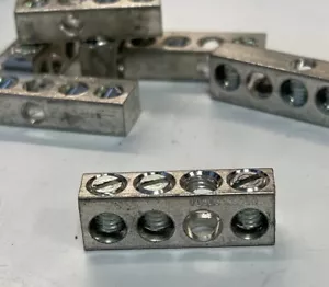 4 Lug Terminal Ground Bar AL9CU - (50/Pack) - Picture 1 of 5
