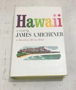 Hawaii A Novel by James A Michener 1959 Random House HARDCOVER w/Dust Jacket - Picture 1 of 5