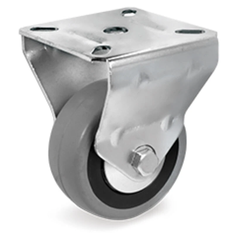 Ruote in gomma supporto fisso 50kg d.60mm largh. 24mm carrelli tellure rota SERI - Immagine 1 di 1