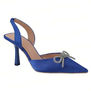 Women's High Heel Pointy Toe Slingback Stiletto Heels Slip On Party Dress Shoes - Picture 1 of 84