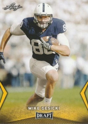 2018 Leaf Draft Gold #42 Mike Gesicki - Image 1 of 3