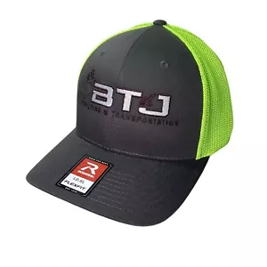 Richardson Lg Premium Cap Gray/ Safety Green BTJ Welding and Transportation New - Picture 1 of 3