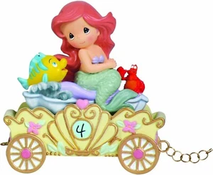 Precious Moments Disney Princess Birthday Train Ariel Figurine Age 4 Brand New - Picture 1 of 1