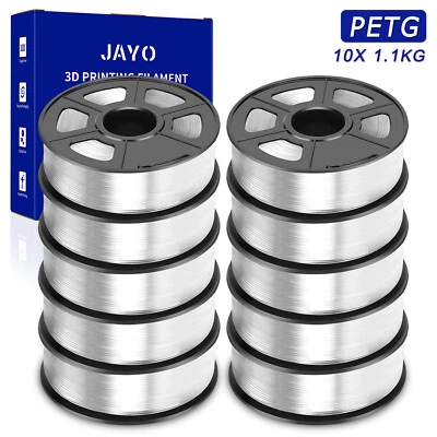 JAYO 10Rollos 1.1KG PLA Clásico PLA+ SEDA MATE PETG ABS 1KG 1.75mm Filamento 3D Foto 1 de 4