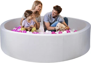 Foam Ball Pit for Kid, Kids Soft Ball Pit,Kiddie Balls Poolideal Gift Toys for C - Picture 1 of 5
