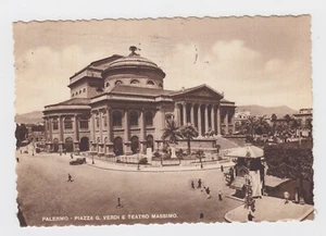 SI PA 01 Palermo Piazza Giuseppe Verdi e teatro Massimo viaggiata 1950 - Foto 1 di 1