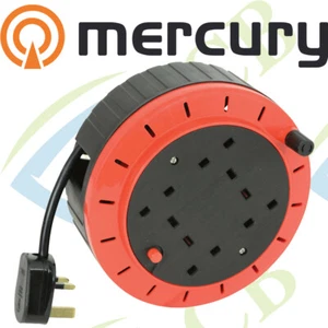 4-Gang Extension Reels w/ Thermal Cut Out Cable Heavy Duty Plug Electrical 5m - Picture 1 of 3