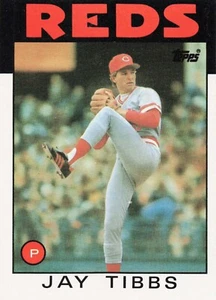 1986 Topps Baseball Jay Tibbs Cincinnati Reds #176 - A - Picture 1 of 2