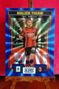 panini- card n.128 serie a score 2023 2024 THIAW numerata  34/50 - BLUE  laser - Picture 1 of 4