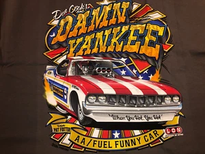 NEW! Don Cook DAMN YANKEE 1970 Plymouth Funny Car 3XL Dark Gray T-Shirt - Picture 1 of 5