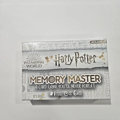 Harry Potter Wizarding World  MEMORY MASTER A Card Game You Never Forget, NEW - Image 1 of 3