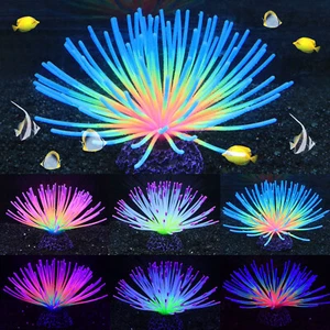 Aquarium Rainbow Sea Ball Artificial Silicone Ornament Fish Tank Landscape Decor - Picture 1 of 15
