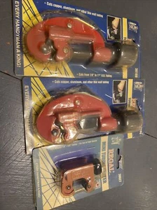 (2) Tubing Cutter Regal 1/8" to 1-1/8" OD Steel Cutter Wheel Plus A Mini Cutter - Picture 1 of 4