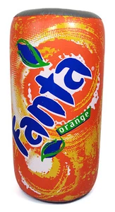Lata de refresco naranja Fanta exhibición promocional tienda 2001 rara vintage - Imagen 1 de 12